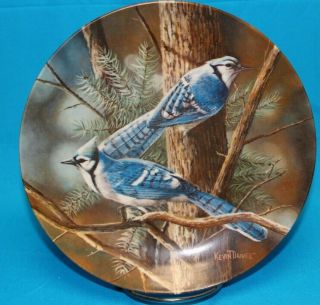 Lt.  Ed.  Edwin Knowles Birds Of Your Garden Plate The Blue Jay,  Kevin Daniel