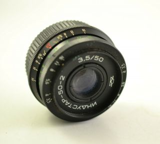 Industar 50 - 2 3.  5/ 50mm M42 Vintage Lens Ussr For Zenit,  Canon,  Nikon