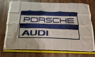 Vintage Porsche Audi Banner Flag Sign