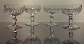 Vintage Waterford Crystal Colleen (1953 -) 4 Champagne Tall Sherbet 4 3/8 "