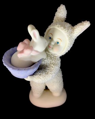 Department 56 Snowbunnies Figurine A Basket Of Love Snowbunny & Bunny Rabbit