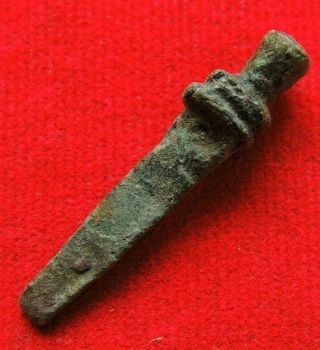 Ancient Bronze Amulet Sword Vaiking 10 - 12 Century
