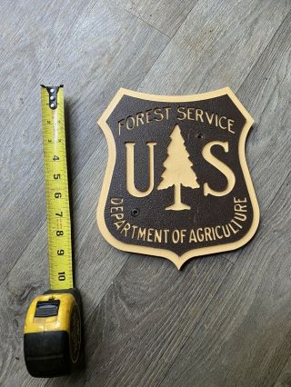 United States Forest Service Logo Sign Thick Plastic 10”