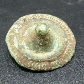 Ancient Roman Umbonate Disc Brooch,  1st Century,  Oxfordshire Find