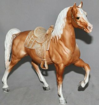 Breyer Chalky Western Prancing Horse Cheyenne Authentic 1970s Oil Crisis Read