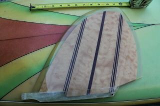 Gallagher Custom Wood Lam D - Fin Retro Pig Longboard Vintage Surfboard Single Fin