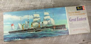 Vintage Revell Great Eastern Steamship Scale Model Ship Kit - 21 5/8 " Long