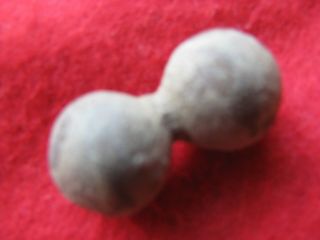 Civil War Double Musket Balls From A Yorkshire Battle Site [lot 24]