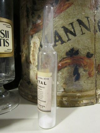 Vintage Nembutal Large Ampule Abbott Labs Pharmacy Pentobarbital bottle 2