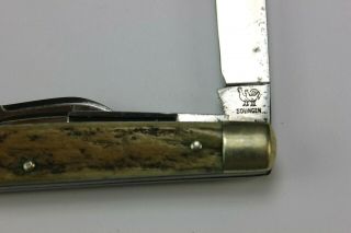 Vintage Voos Cutlery Co.  Solingen Germany HEN & ROOSTER Folding Pocket Knife 2