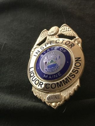 Vintage Obsolete Maine State Liquor Commission Inspector Badge