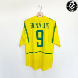 2002/04 Ronaldo 9 Brazil Vintage Nike Home Football Shirt (l) Inter Milan