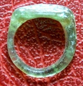 Antique Roman Or Greek Iridescent Glass Ring To Identify
