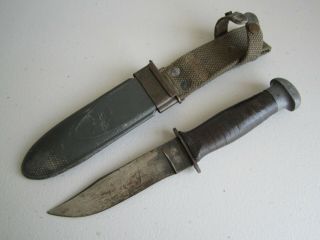 Vintage Usn Mk1 Robeson Shuredge No 20 Military Fighting Knife Bm Nord 4723