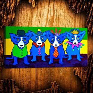Not Framed Canvas Print Home Decor Wall Art Picture George Rodrigue Blue Dog