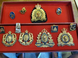 Collectible Rcmp Pins And Badge,  Various Sizes Pins/snaps,  Made In Canada