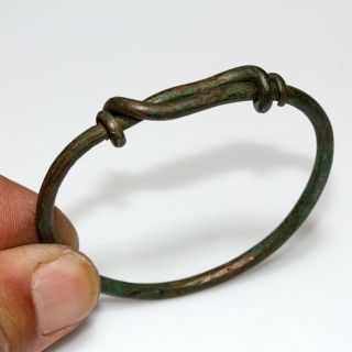 Museum Quality Celtic Bronze Bracelet Circa 300 - 100 Bc