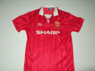 Manchester United Vintage Champions 1992 / 93 Red Football Shirt Umbro