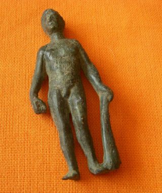 45.  Roman Style Bronze Figure Of Herakles