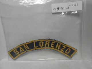 San Lorenzo Black Back Stitch Cub Scout City Strip Blue & Gold B1311.  5