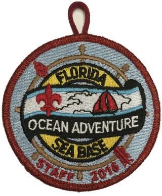 2016 Florida Sea Base Oa Ocean Adventure Foreman Staff Patch