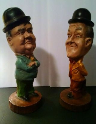LAUREL AND HARDY CHALK FIGURINES 16 
