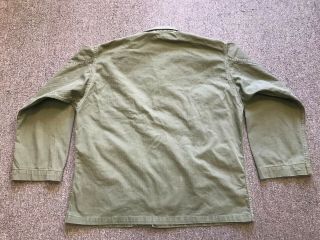VTG 40s WW2 US Army Military III Corps HBT Utility Fatigue Shirt Jacket OD 40 2