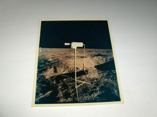 VINTAGE NASA ICONIC APOLLO 11 SCIENTIFIC INSTRUMENT ON MOON A KODAK COLOR PHOTO 3