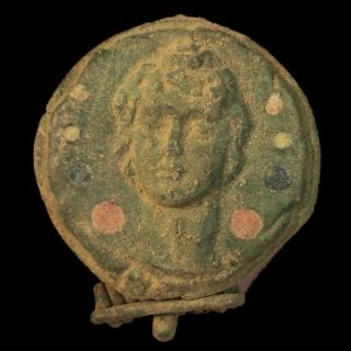 Rare Ancient Roman Bronze Enamelled Fibula Brooch 200 - 400 Ad (16)