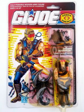 Vintage Gi Joe Desert Scorpion Moc Arah Hasbro 1990