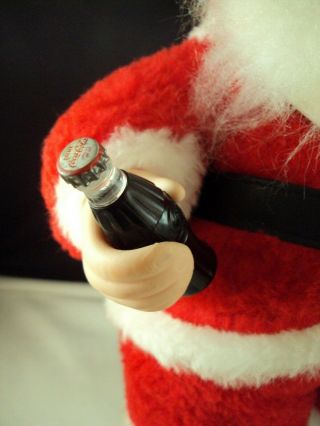Vintage Rushton Company Coca - Cola Santa Claus Plush Intact Bottle Estate Find A8 3
