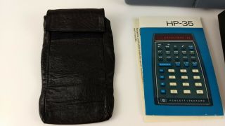 Vintage Hewlett Packard HP 35 LED Calculator w/Power Supply - 2