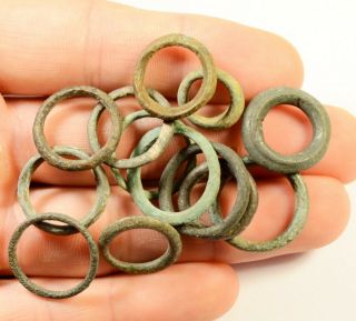 Ancient Celtic Proto Money Bronze Rings 