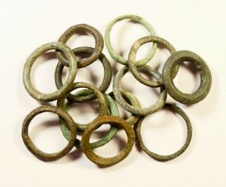 Ancient Celtic Proto Money Bronze Rings 
