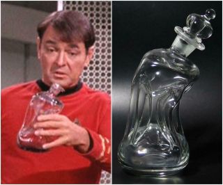 Star Trek Vintage Whiskey Bottle / Decanter Prop Tos Saurian Brandy