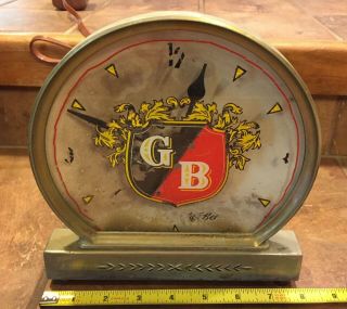 1950s Gb Griesedieck Brothers Finest Quality Beer Vintage Clock