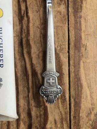 Rolex Lucerne Bucherer of Switzerland Collectible Souvenir Silver Spoon 2