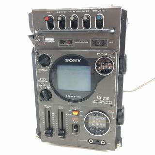 Sony Fx - 310 Portable Tv Tape Radio Cassette Vintage Rare - Fast - Q02