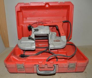 Milwaukee Deep Cut Band Saw Portable 6230 Corded With Case Vintage Metal Tool