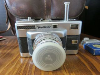 Vintage Voigtlander Vitessa T 35mm Camera w/ Case,  Bag,  Flash,  Filters & More 2