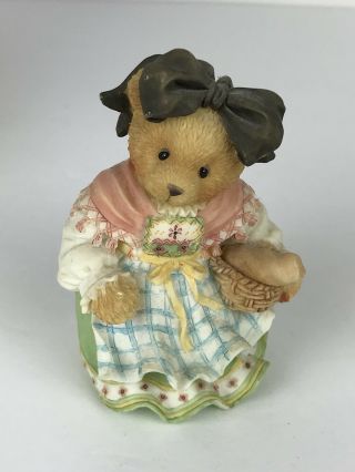 1996 Enesco Cherished Teddies France Girl Bear Figurine 197254 Friendship