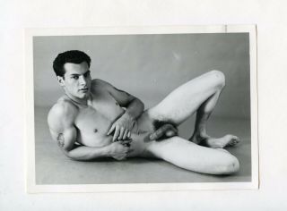 39 Vintage Photo 5 X 7 Nude Male Unknown Studio Man Snapshot Gay