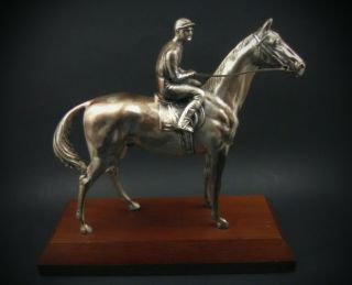 Weidlich Bros W B Mfg Co Silverplated Rider On Horse 2288 Intact Ultra Rare