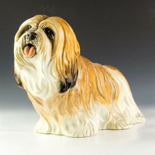Vintage Townsends 1977 Lhasa Apso Puppy Dog Ceramic Life Size Sculpture Nr Ptw