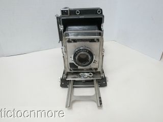 Vintage Graflex Crown Graphic Camera Graflex Optar Lens F/ 4.  7 135mm