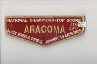 Aracoma 481 S81 Jte Journey To Excellence Award National Champion Top Score