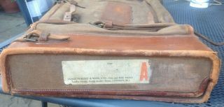 Vintage Purdey Leather And Canvas Cover For A Double Guncase.