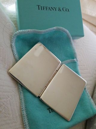 VINTAGE TIFFANY & CO AUTHENTIC STERLING SILVER FOLDING TRAVEL PICTURE FRAME 2