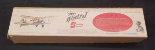 Nib Vintage Sterling The Wizard Rc R/c Biplane / Airplane Kit.  Never Started