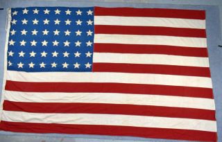 Large Vintage 48 Star Usa American Flag Stars And Strips 64x102 Inch Eagle Brand